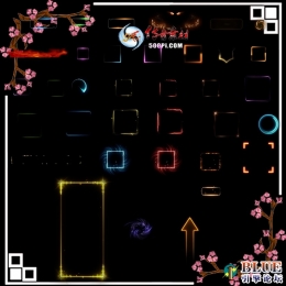 30多组线框特效素材