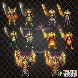 复古微变火龙一体男女时装5套