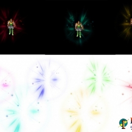 身体6色发光素材