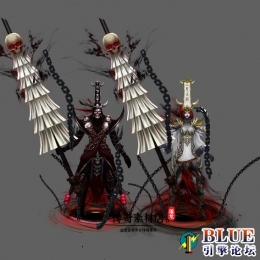 黑白无常(男女) 动态分体特色时装