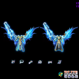 A72蓝色高清首饰剑甲套