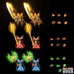 热血神龙三职业首饰武器衣服剑甲套